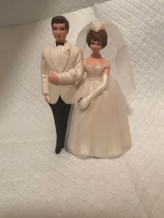 Vintage Bride And Groom Wedding Cake Toppers