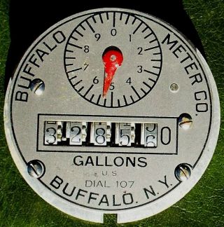 Antique Buffalo Meter Co.  (ny) Gallons - Counted Gears - Operated Water Meter Gauge