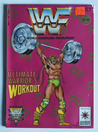 The Ultimate Warrior’s Workout Fn,  Wwf Wwe Rare Htf Valiant Comics 1991