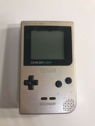 [rare] Nintendo Game Boy Light Gold Console From Japan Gameboy Mgb - 101