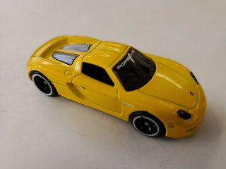 Hot Wheels 2010 Porsche Carrera Gt Yellow Exotic Speed Machines Rare Vhtf Loose