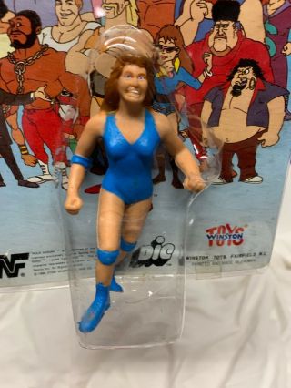 Rare Winston Toys WWF Wendi Richter ROCK N WRESTLING ERASER FIGURE 2