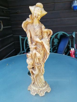Vintage Collectible Oriental Figurine With Fine Intricate Details