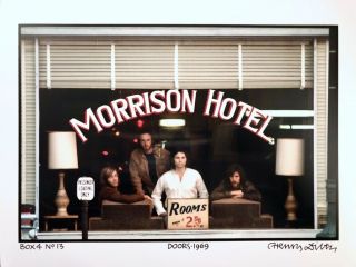Doors,  1969 Morrison Hotel Photograph By Henry Diltz Signed Rare
