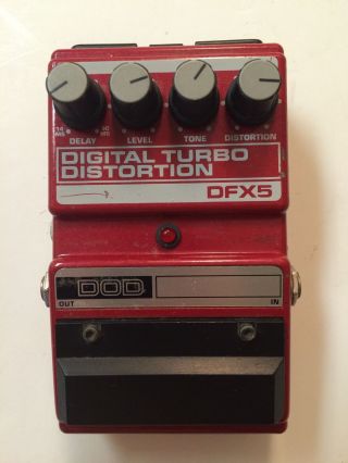 Dod Digitech Dfx5 Digital Turbo Distortion Rare Vintage Guitar Effect Pedal