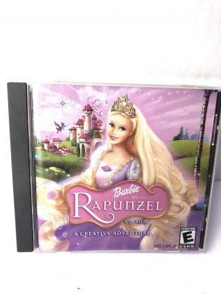 Barbie As Rapunzel (pc,  2002) Video Game Rare Hard To Find