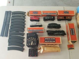 Rare Lionel 0080w 00 Gauge 3 Rail Set 001 Loco 001w,  4 Cars,  Track & Transformer