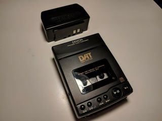 DENON DTR - 80P DIGITAL AUDIO TAPE RECORDER DAT DA - R100 RARE.  TOTL 2
