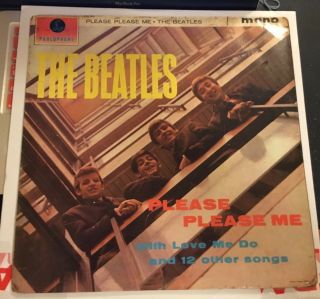 Mega Rare - The Beatles - Please Please Me Lp - 1st Uk Press - Early Press 1963 - Vg