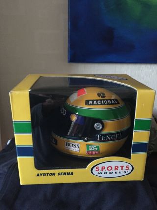 Ayrton Senna F1 1/2 Scale Helmet Sports Models/bell Rare