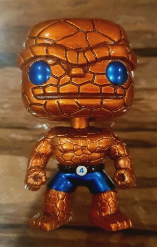 Metallic The Thing Marvel Funko Pop Vinyl - Sdcc Limited 480 Pce - Fantastic Four