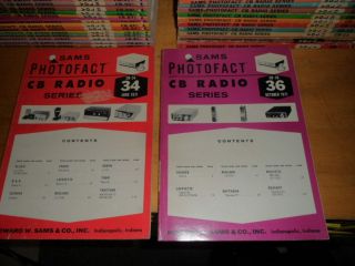 Vintage Sams Photofact Cb Radio Series - Two Issues From 1971