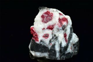 107g Rare Natural Gem Red Cinnabar Crystal Minerals Specimens Guizhou China