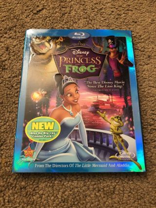 Rare Disney The Princess And The Frog Blu Ray With Slip Cover