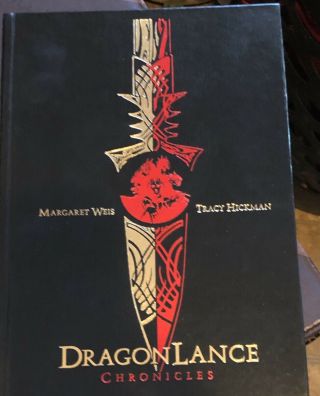 Dragonlance Chronicles Leather Bound Hardcover Rare Limited Edition