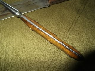 Antique Custom File Made Butcher Knife & Carving Fork 3
