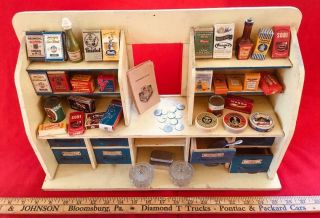 Vintage 1930s German Toy Grocery Made For The French Market Very Rare Due To Ww2