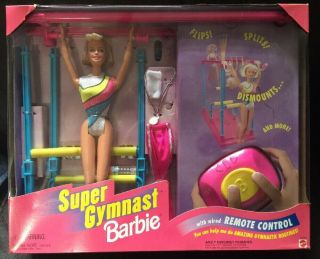 Gymnast Barbie Blonde 23105 Remote Control Gymnast Moves