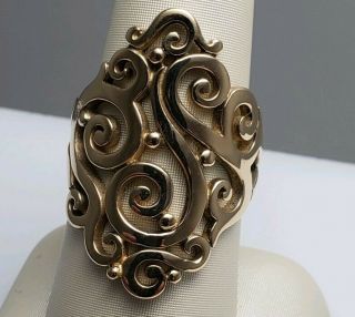 Rare James Avery Sorrento Scroll Ring Size 9 Retired