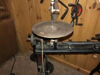 1885 Millers Falls Companion Treadle Lathe W/scroll Saw Attchment Extremely Rare