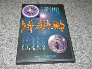 Def Leppard Visualize/video Archive (rare Oop Dvd,  2001) Live Concert,  Videos,