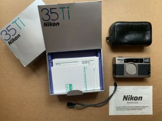 Rare Camera Nikon 35ti 35mm F/2.  8 Point & Shoot Film,  Japan,  Design
