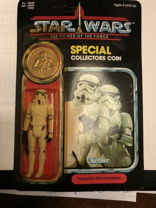 1984 Kenner Star Wars Potf Power Of The Force Stormtrooper Carded