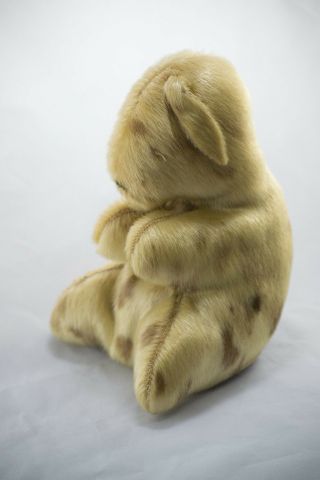 Vintage Native Alaskan Hand Sewn Seal Fur Rabbit Stuffed Animal Toy