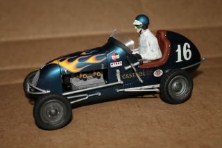 Vintage 50 " S Offy Midget Racer Built With Driver Or Monogram Slot Car Body