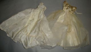 Vintage Barbie And Clone Wedding Gowns With Veil