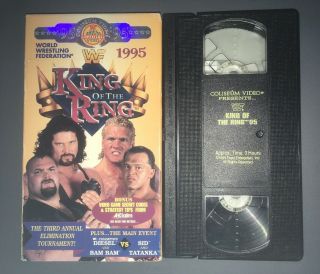 Wwf King Of The Ring ‘95 (vhs,  1995) Wcw Nwo Wwe Diesel Sid Bam Bam Bigelow Rare