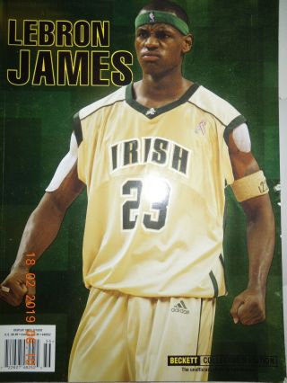 Lebron James Tribute Special Very Rare 2003 Beckett Collectors Edition