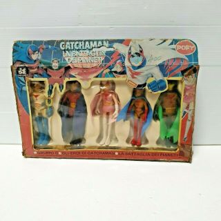 Vintage Popy Gatchaman Battle Of The Planets G Force Figures Set Box