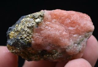 29g Natural Red Rhodochrosite Pyrite Crystal Rough Rare Mineral Specimen China