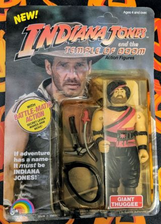 Vintage 1984 Ljn Indiana Jones And The Temple Of Doom - Giant Thugge