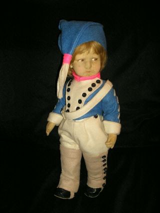 Rare Early Lenci Drummer Boy Model 300 17 Inches Tall Re - Dressed