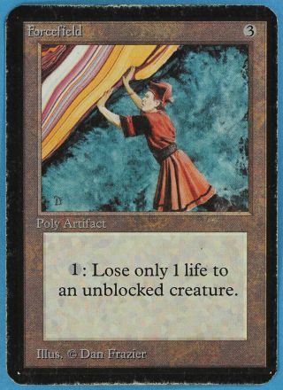 Forcefield Alpha Heavily Pld Artifact Rare Magic Mtg Card (id 27099) Abugames