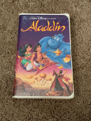 Aladdin (vhs,  1993) - Rare Black Diamond Edition -