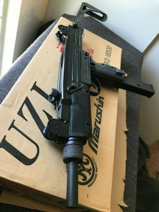 Marushin Hpa Shell Ejecting Full Size Uzi Airsoft From Japan,  Super Rare