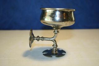 Antique Bathroom Cup And Toothbrush Holder Chrome On Brass Estate Find