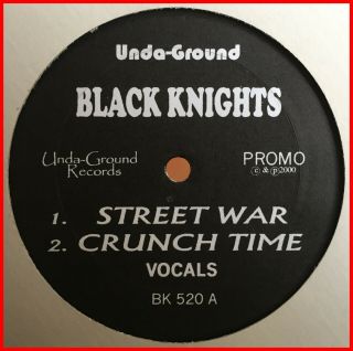 Ny Indie Rap 12 " Black Knights - Street War Unda - Ground - Rare Promo - Mp3