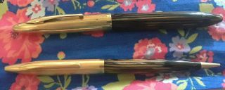 Antique/vintage " W.  A.  Sheaffer " 14k Gold Filled/mother - Of - Pearl Fountain Pen Set