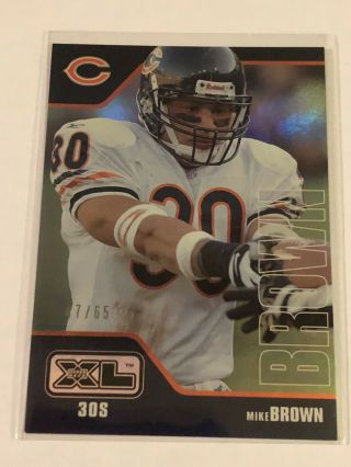 Mike Brown Chicago Bears 2002 Upper Deck Xl Holofoil 47/65 Rare