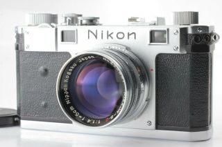 Rare Near Nikon S Rangefinder Body Nikkor - S.  C 50mm F/1.  4 Lens Japan