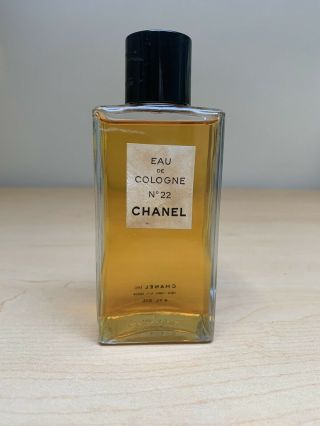 Vintage Chanel No 22 Eau De Cologne 4 Oz 118ml Perfume Splash - Very Rare