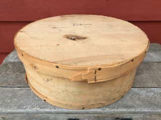 Wooden Cheese Box With Lid,  Dufeck Wood Product,  Denmark,  Wi