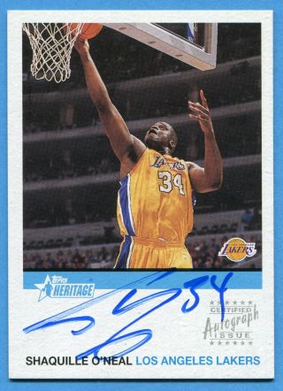 2001 Topps Heritage Shaq Shaquille O 