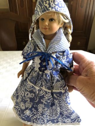 Vintage Porcelain Dutch Holland Doll With Stand 14 Inches