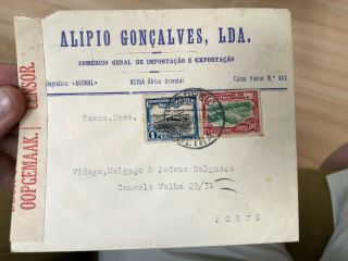 6 Rare Portugal Portuguese Colonial Mozambique Postal Cover