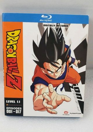 Dragon Ball Z Level 1.  1 Blu Ray Complete Slipcover Inserts Oop Rare